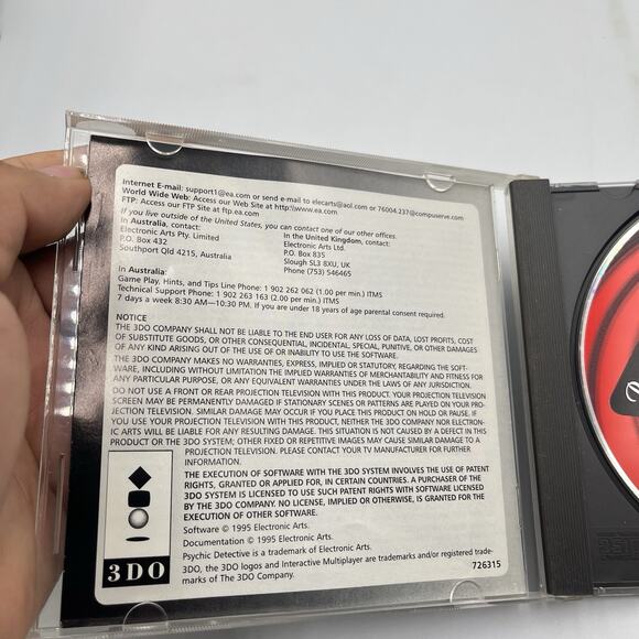 Psychic Detective for 3DO - Complete in Box (CIB) Jewel Case - Picture 4 of 7